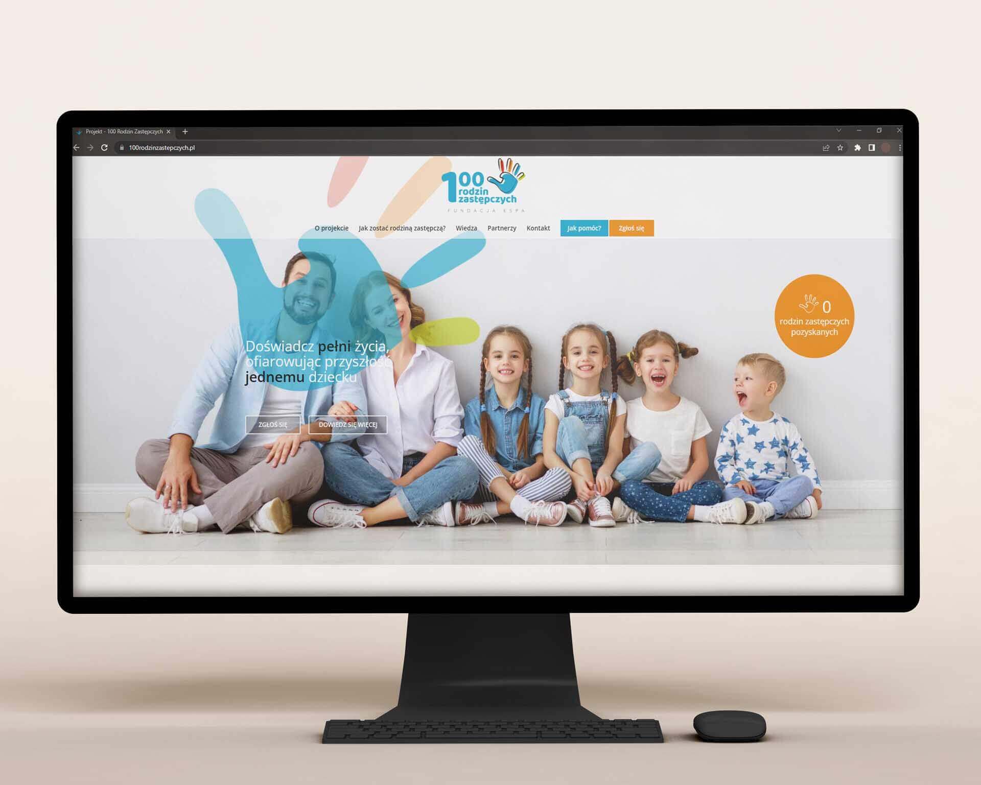 100 Rodzin Zastępczych - strona WordPress