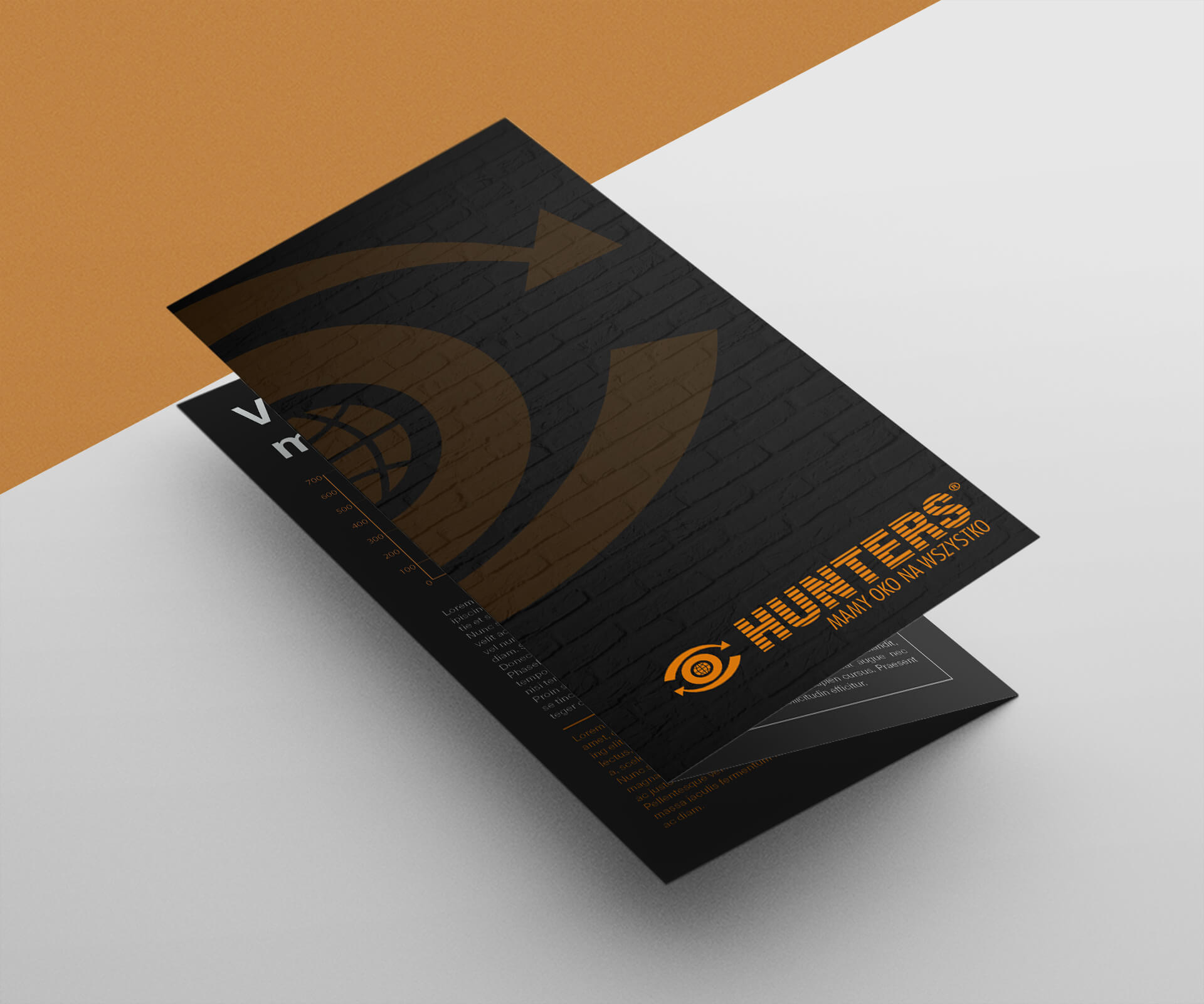 Hunters - składana ulotka reklamowa