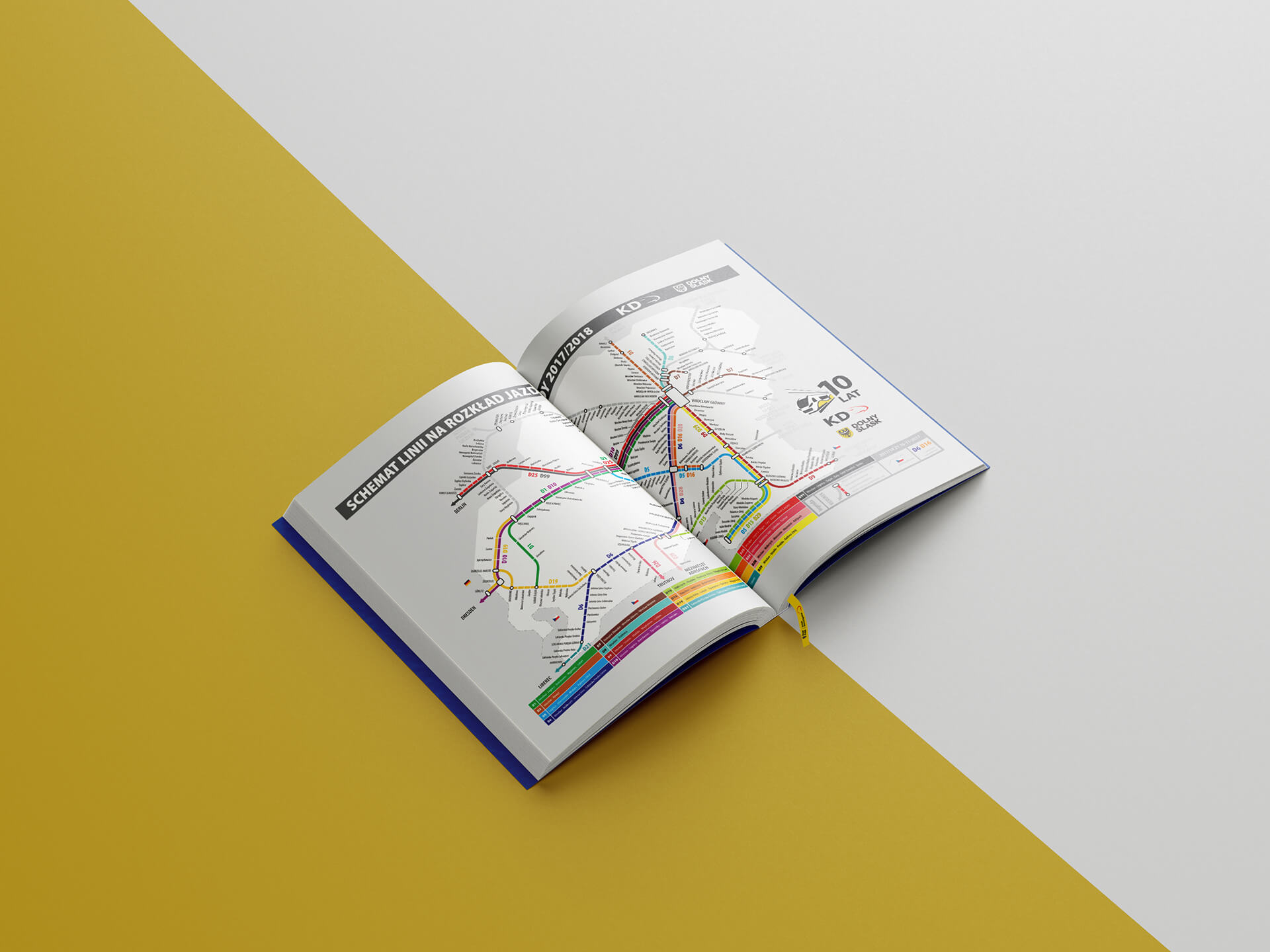 Koleje Dolnośląskie - wyklejka kalendarza