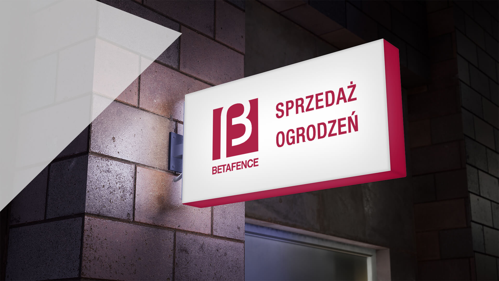 Betafence - kaseton podświetlany