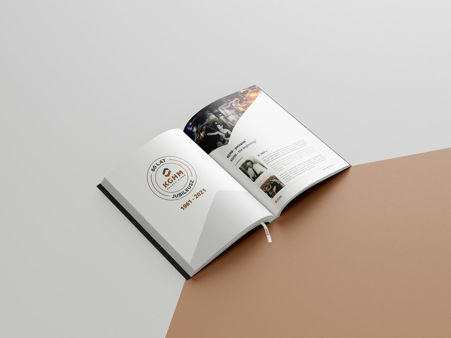 KGHM - kalendarz jubileuszowy - wyklejka